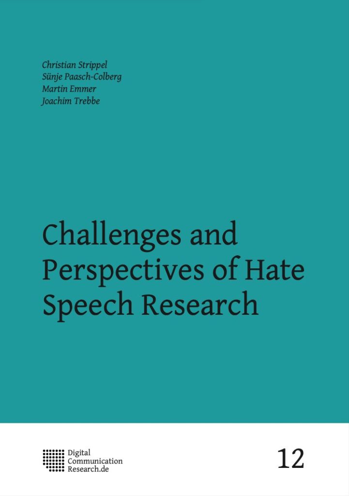 Book Launch: Challenges and Perspectives of Hate Speech Research – WI ...